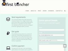 Tablet Screenshot of firstbencher.com